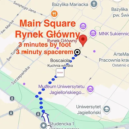 Vintage Studencka 1 Lägenhet Kraków